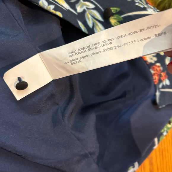 Zara TRF Floral Faux Fur Cuff Blazer - Picture 9 of 15